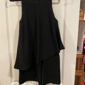 Anthropologie Black Romper